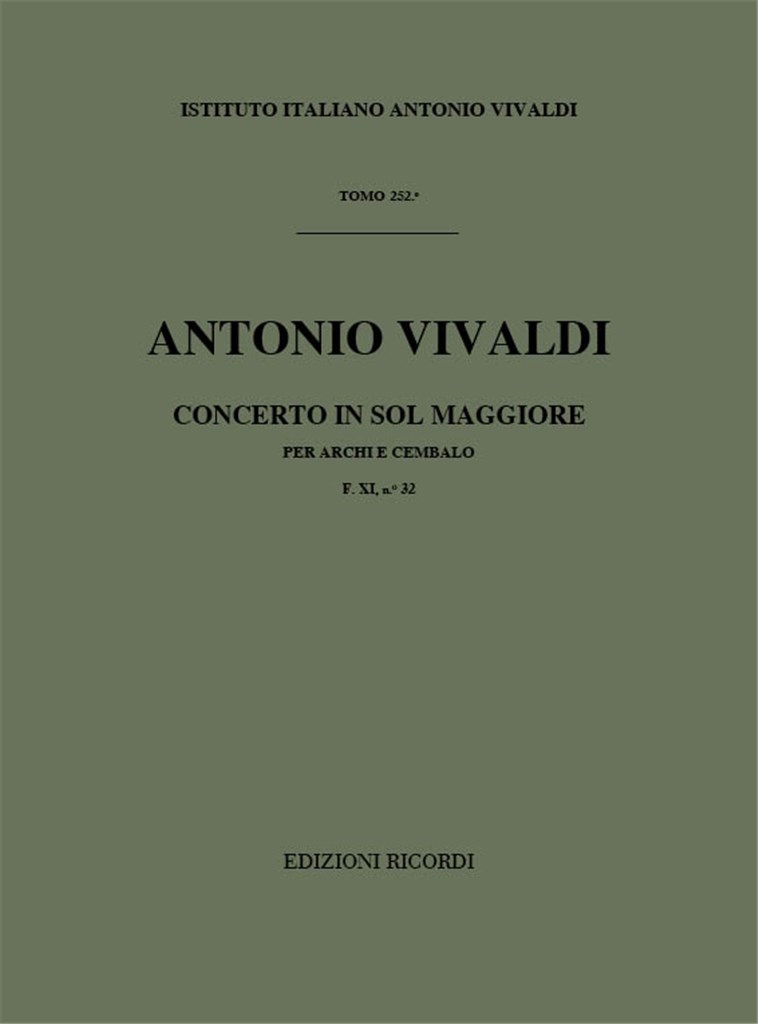 Concerti Per Archi E B.C.: In Sol Rv 145